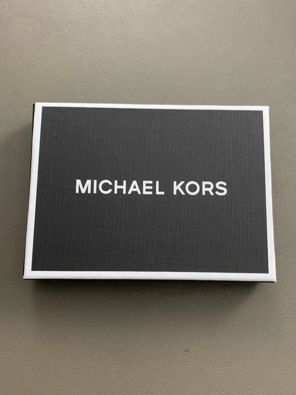 Michael Kors Men's Mason Signature Logo Card Case Wallet, White, One Size